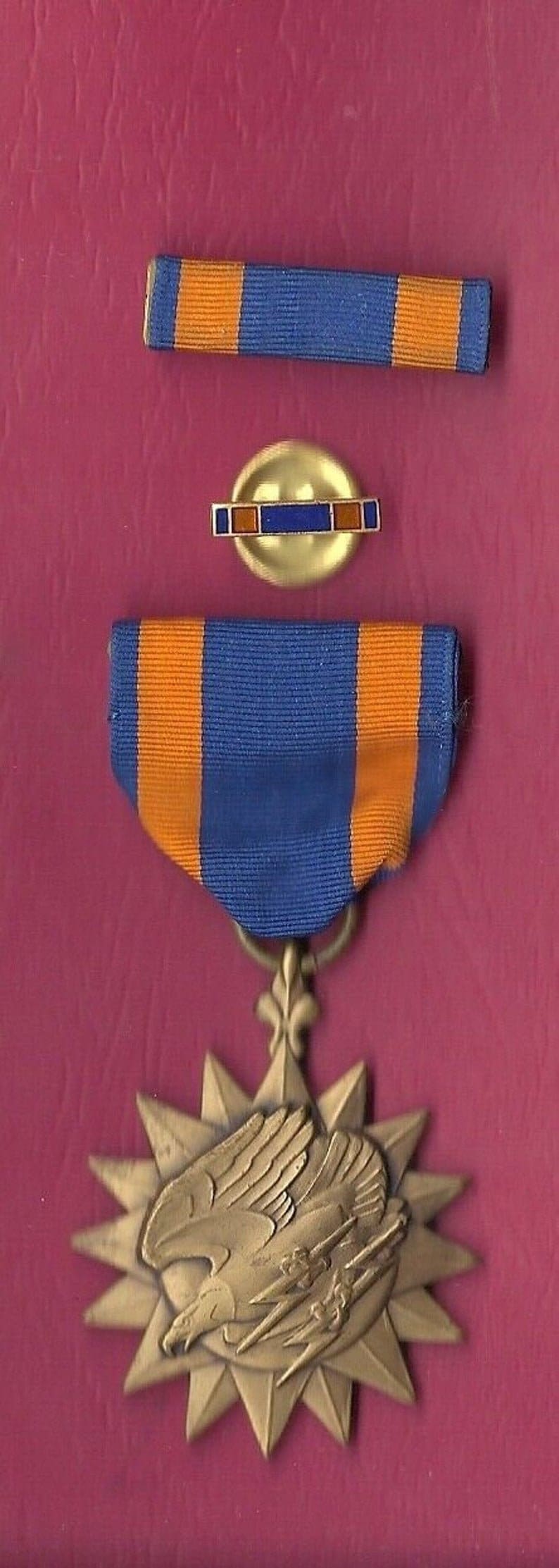 World War Two Purple Heart Medal & WW2 Air Medal With Case Set Etsy