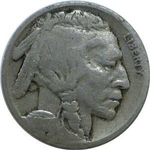 WW1 WWI Era 1917 US Buffalo Nickel Coin