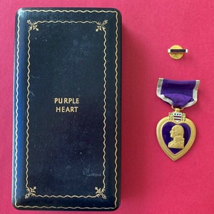 WW2 WWII Purple Heart Medaille mit WW2 Fall