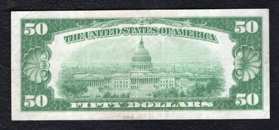 50 Dollars, Federal Reserve Note, United States, 1928