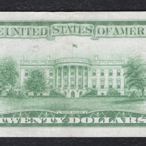 Billete de 20 dólares de EE. UU. de 1929, moneda nacional, dinero de Andrew Jackson imagen 2