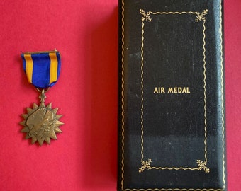 WWII WW2 Amerikaanse militaire luchtmedaille met koffer