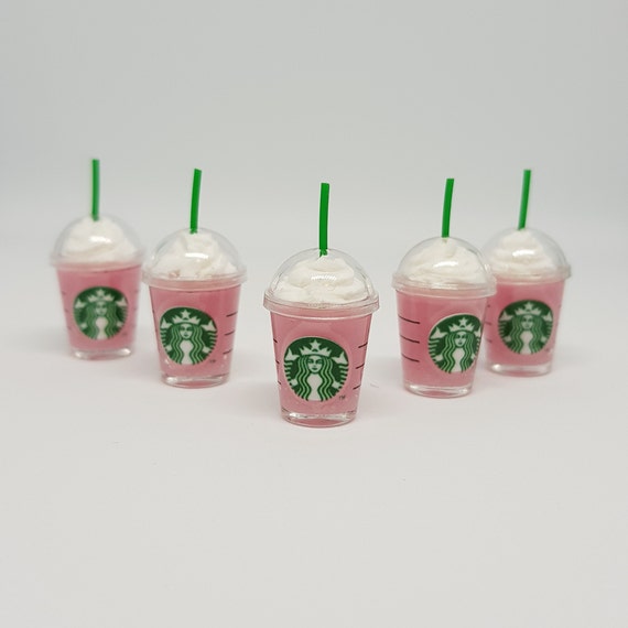 Set of 5 Starbucks Hot Coffee Dollhouse Miniatures Food Supply Deco