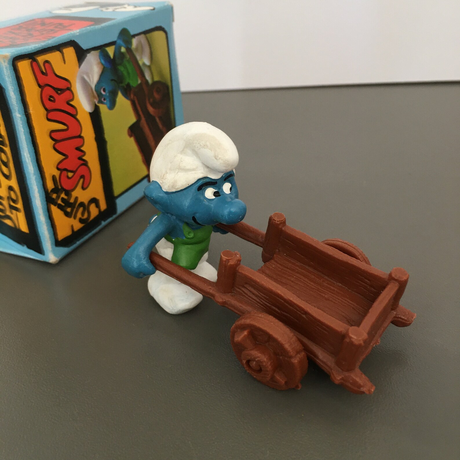 Vintage boxed smurf toy Etsy