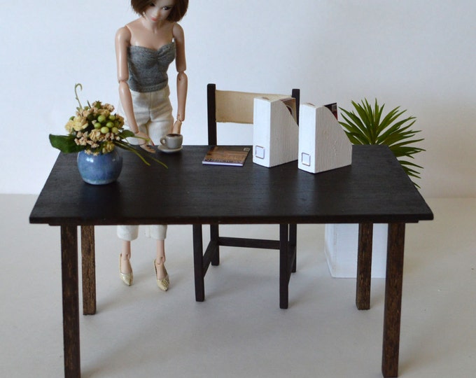16 Scale Table_modern Dollhouse Furniture_wooden Playscale Dining