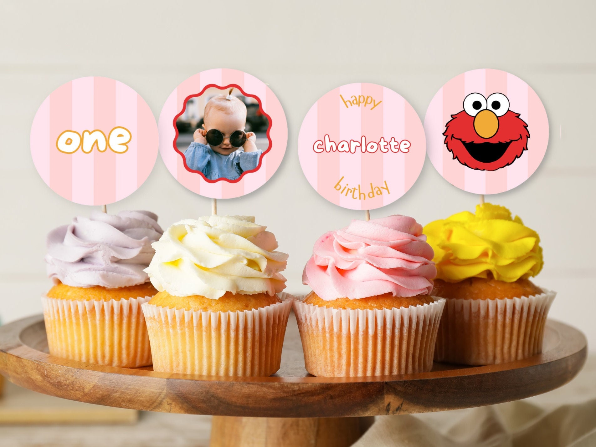 Printable Cupcake Toppers 1st Birthday 1st Birthday Party Etsy