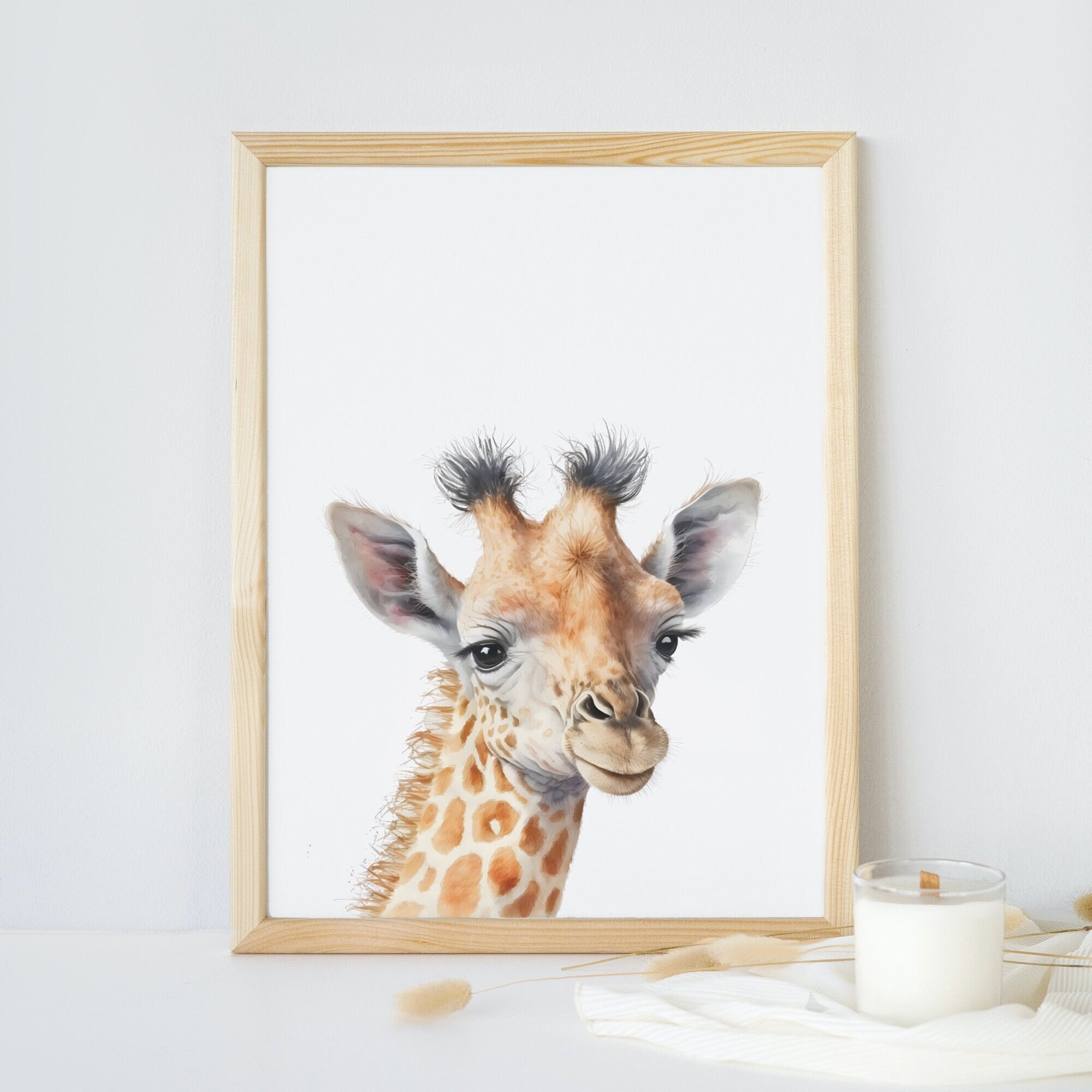 Set of 4 Safari Prints Nursery Prints Gender Neutral Boy Room Girls