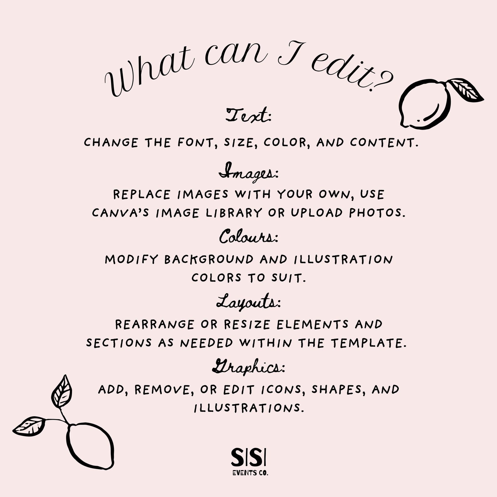 Hand Drawn Menu Template Fun Scribble Illustrations Illustrated Wedding ...