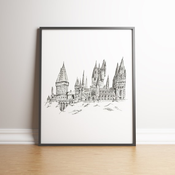 Harry Potter - Pull en tricot du château de Poudlard