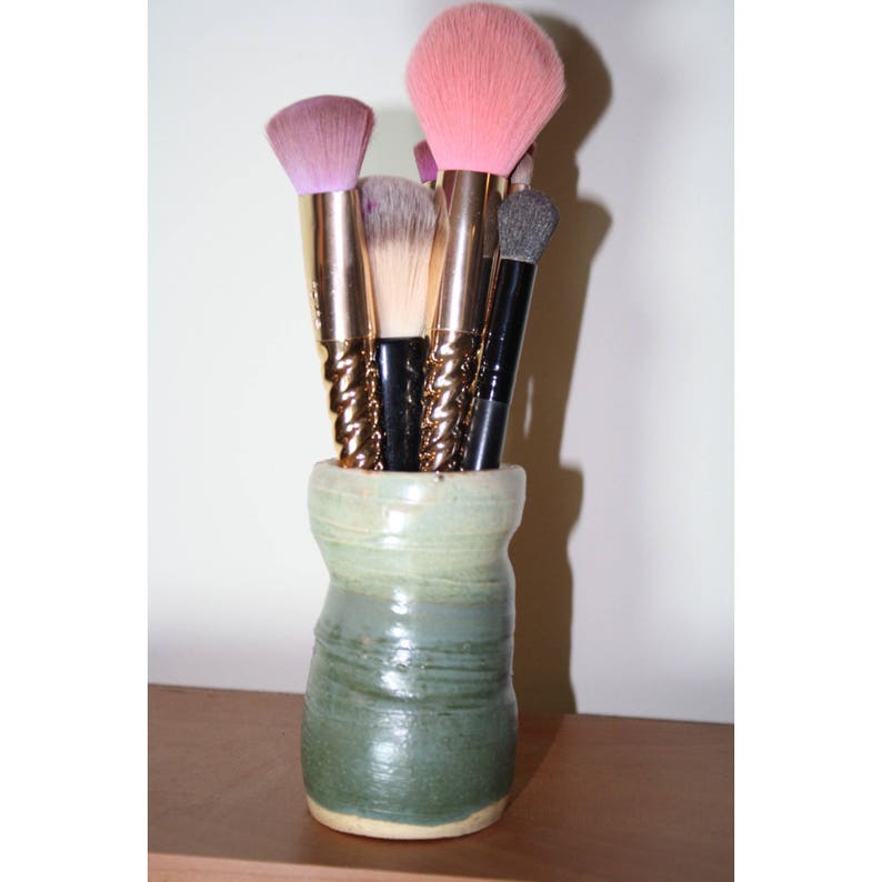 Makeup Brush Holder Handmade Brush Holder Ceramic Brush Etsy