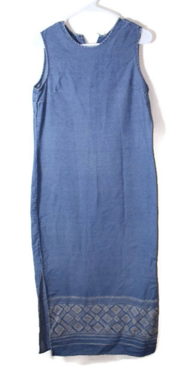 Vintage Denim Dress Boho Dress Bohemian Dress Ombre Dress - Etsy