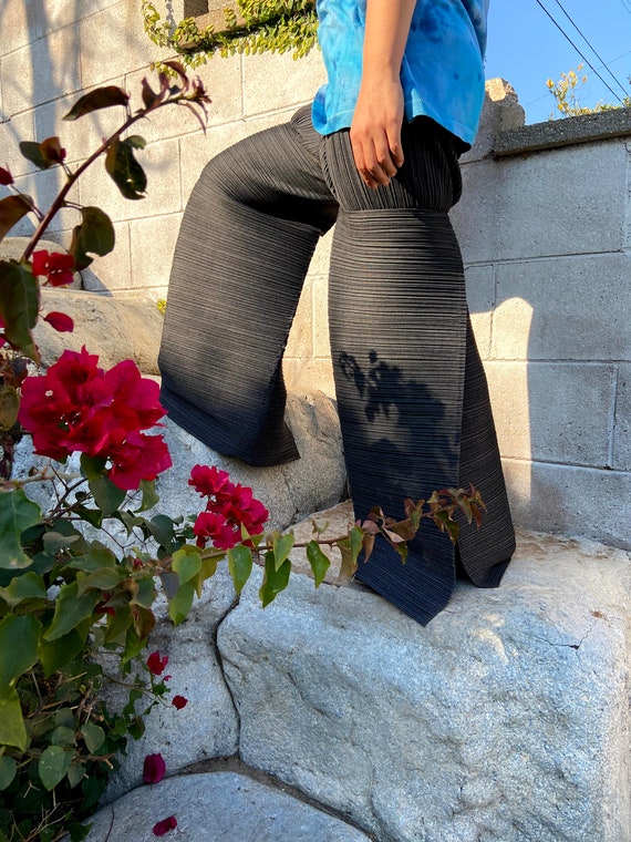 Issey Miyake Pleats Please Gray Structural Pants
