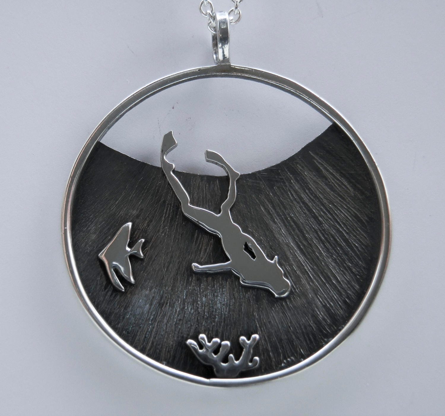 Female Scuba Diver necklace woman diving jewelry scuba diver Etsy