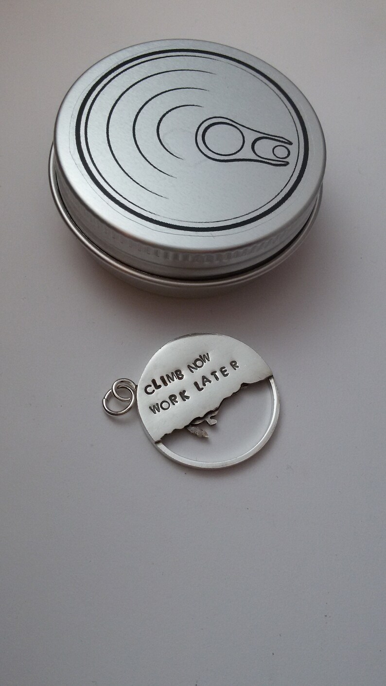 Silver Climber Necklace Handmade Rock Climbing Jewelry and Etsy