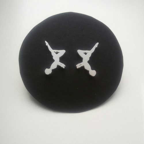 Silver Earrings for Swimmer Girls Gift for Swimmers Silver Etsy