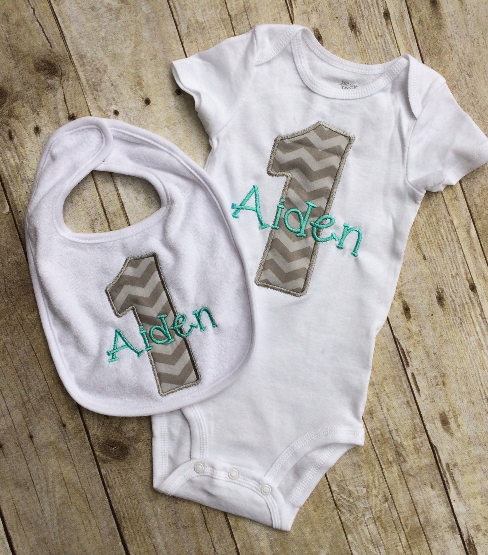 Baby Boy First Birthday Outfit Grey Chevron Baby Boy Etsy