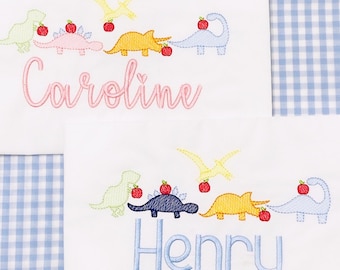 Back to School Personalized Shirt - Girl Dinosaur - Boy Dinosaur  - Monogrammed