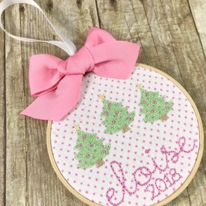 Adorno navideño personalizado - Adorno navideño monogramado