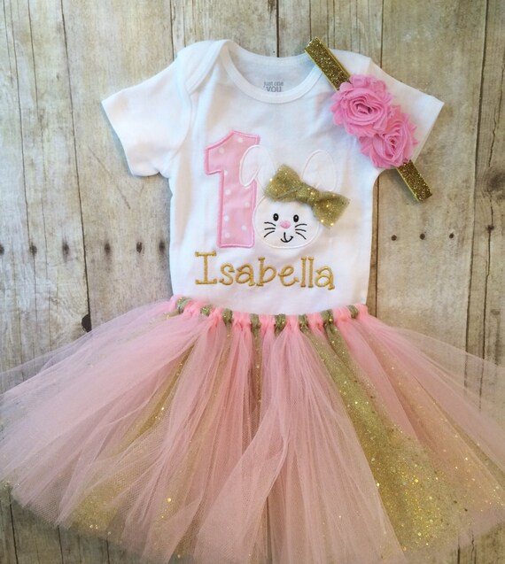 bunny first birthday outfit