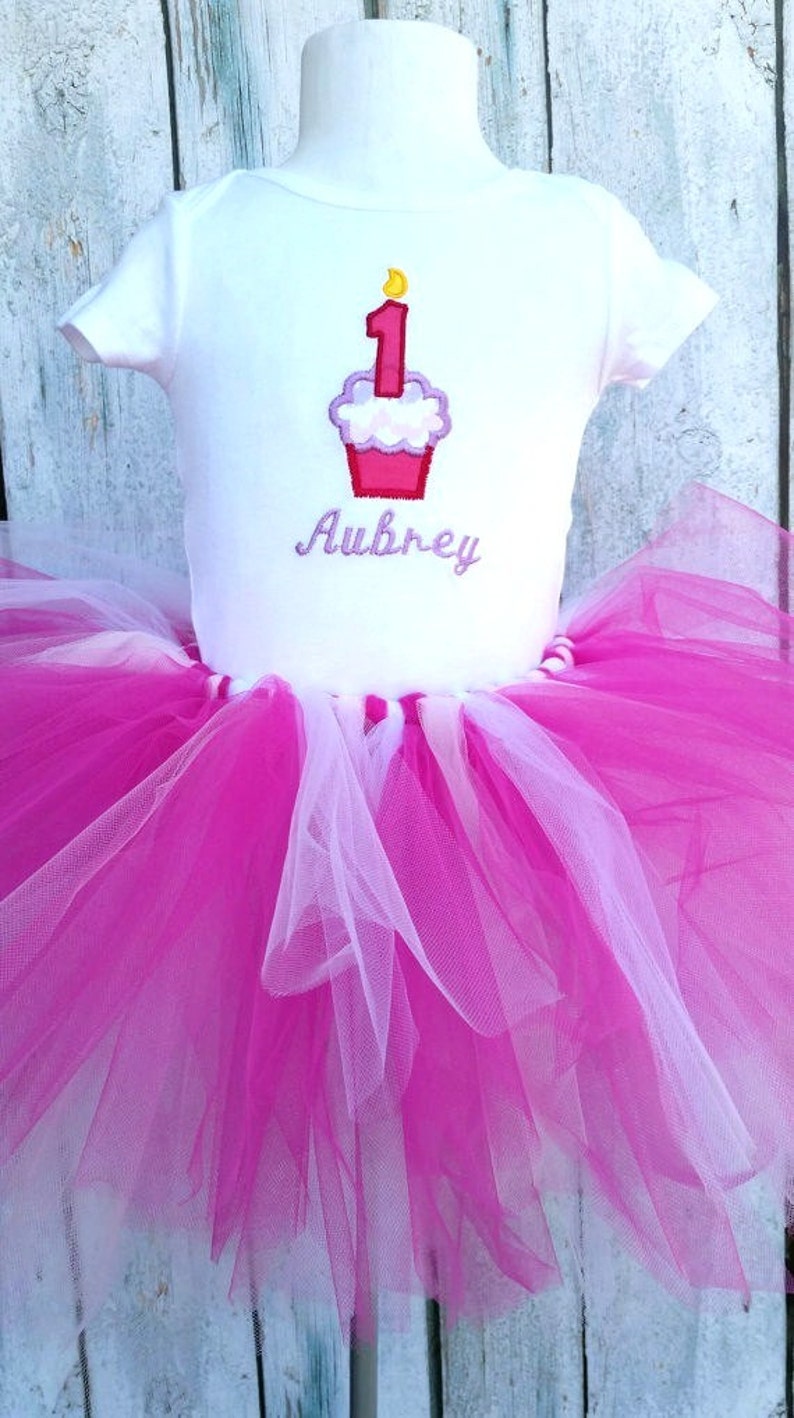 Baby Girl First Birthday Outfit Bday First Birthday Cupcake Etsy