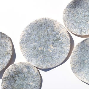 White, Blue & Beige Porcelain Wall Sculpture with Hangers - Organic Art Installation - Made to Order image 3