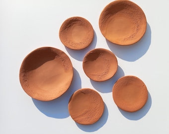 Handmade Terracotta Wall Sculpture: Large Ceramic Tile Art, Desert Decor, Made to Order