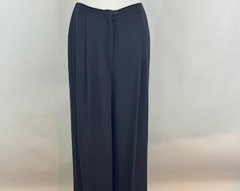 Gray Trousers Small Pants Eileen Fisher Women's Dress Trousers Y2K Corporate Chic Minimalist High Waist Pants
