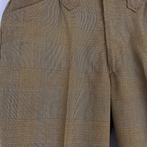 Orange Gray Brown Glen Plaid Pants Medium Medium 34 Waist 28 - Etsy