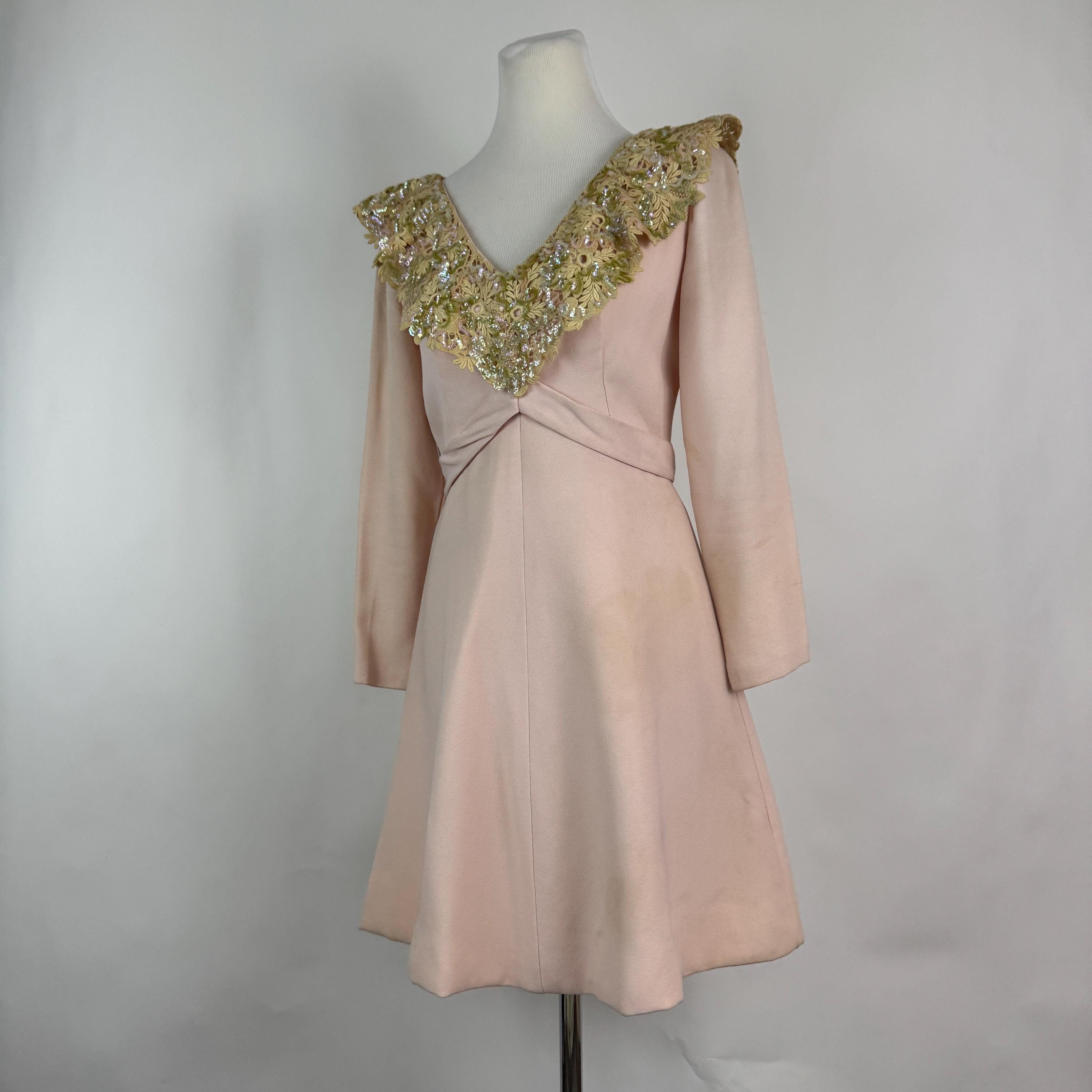 Sequin 70s Mini Dress - Etsy