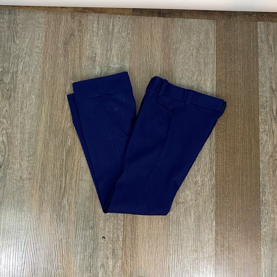 Blue Textured Pants Boys Medium 8 24 Waist 29 Ins… - image 4