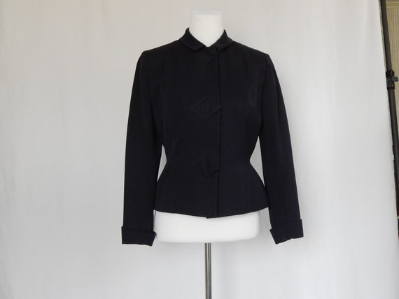 Blue 40's Blazer Small Midnight Blue Diamond Deta… - image 3