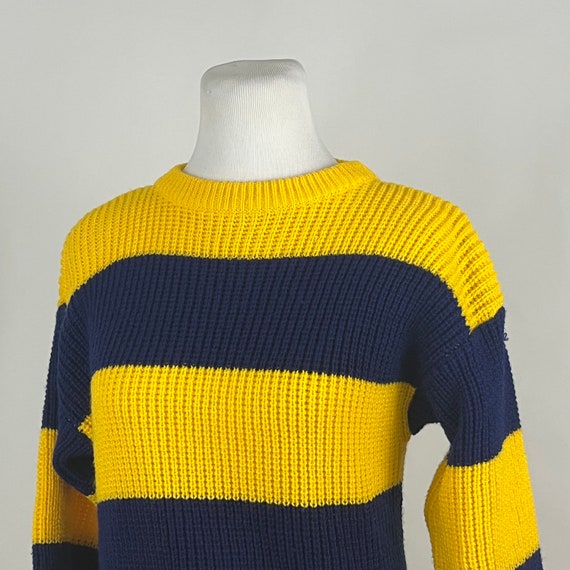 Blue yellow sweater sales