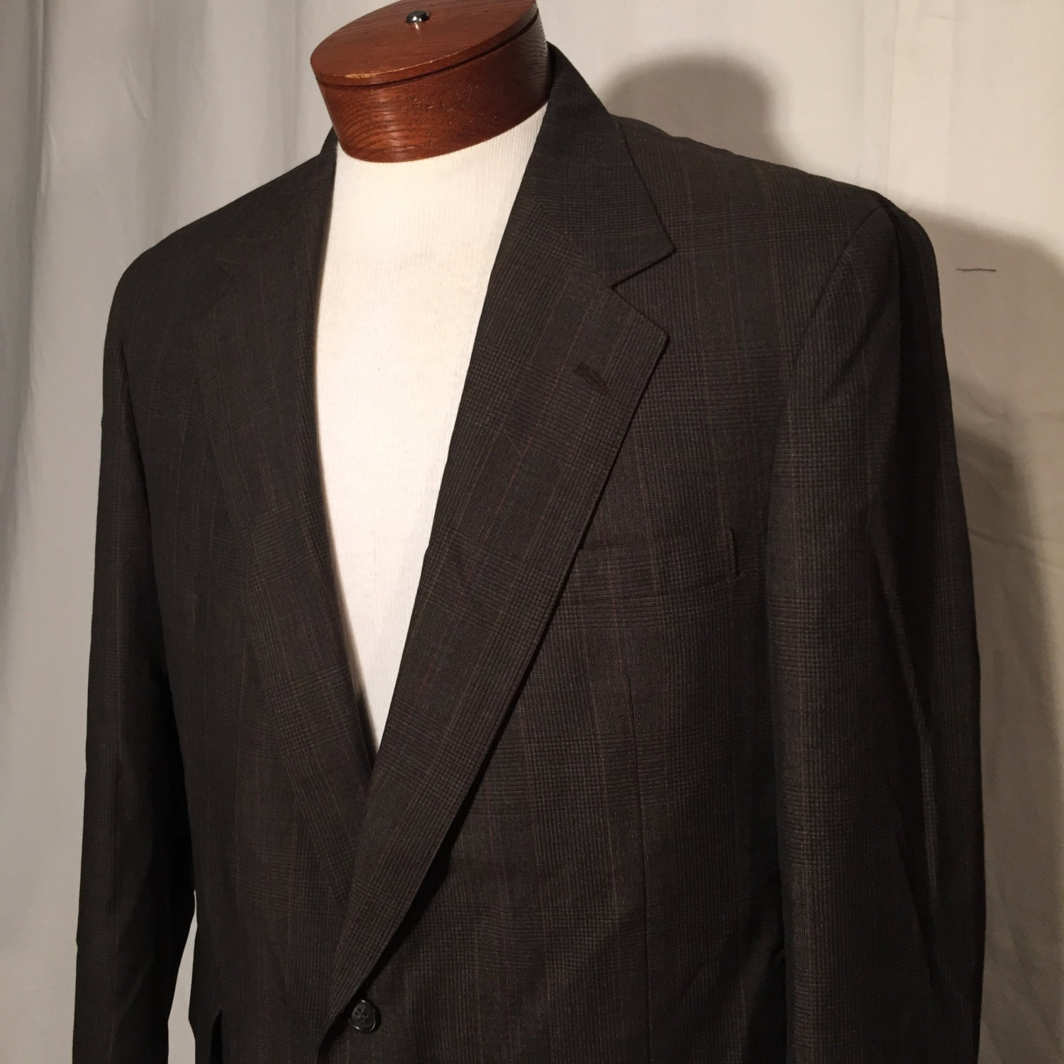 Vintage Large L 46R 36 x 30 Saxony Hall 2 Button 2 Piece Suit | Etsy