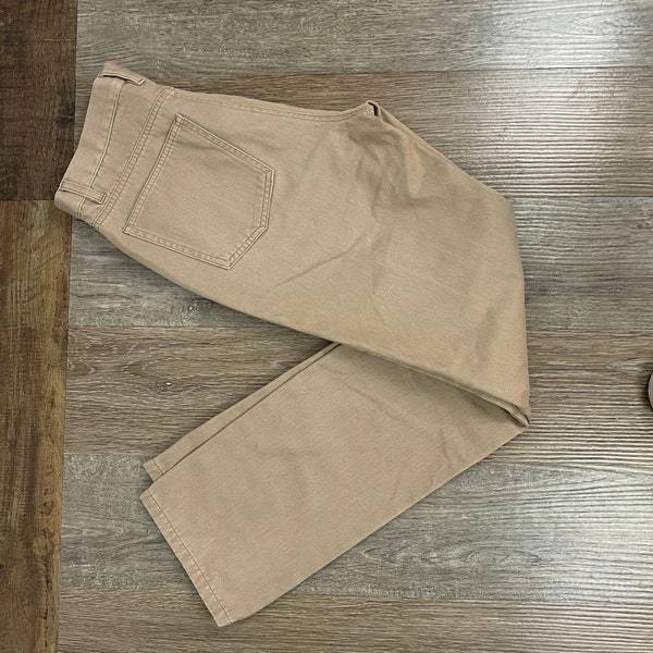 Khaki Mom Jeans Small 30" Waist 21" Inseam Vintage 6 High Waisted  High Rise 90's Nineties Banana Republic