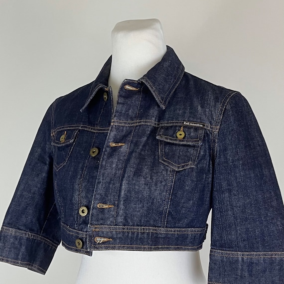 Dolce & Gabbana Cropped Jacket Small Denim Jean Jacket Early Dolce & Gabbana Cropped Jacket Small Denim Jean Jacket Early