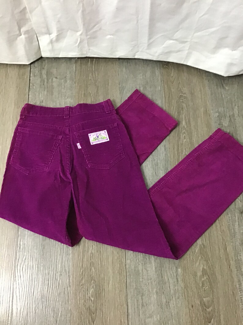 Pink Corduroy Mom Jeans Small High Waisted Magenta 26 | Etsy
