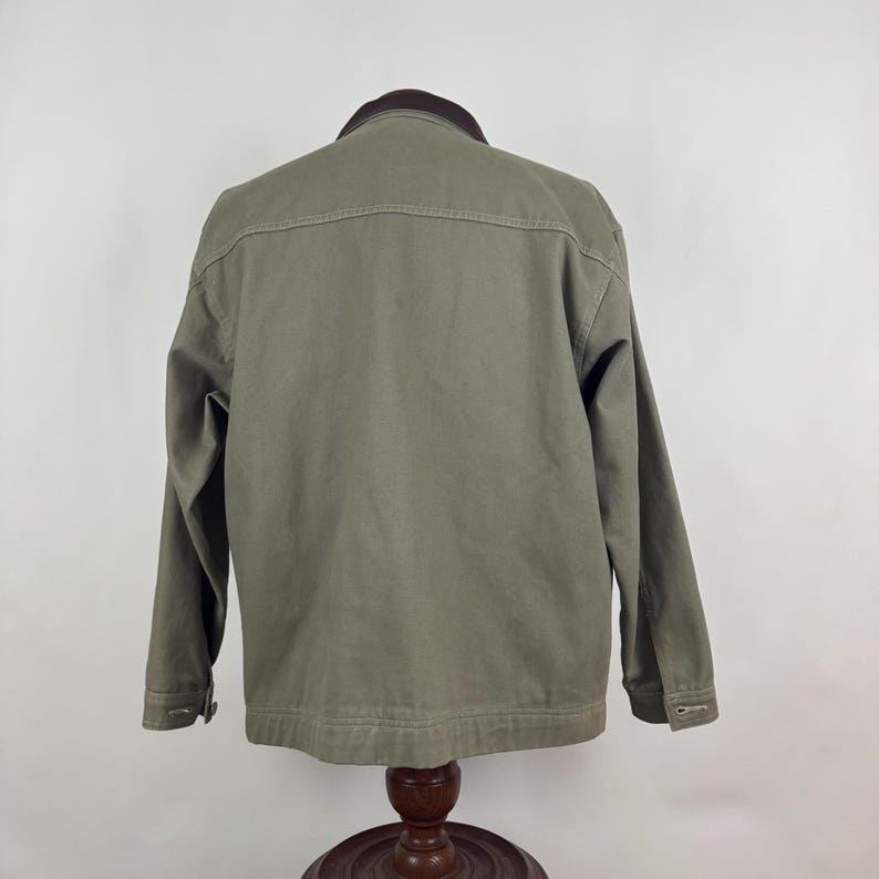 Manteau Cuir Femme Von Pok & Chang – Taille L – Doublure Métallisée Jaune/vert – Occasion Excellent état