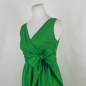 Green Dress Small Calvin Klein Y2K 2000 Kelly Green Fit and Flare Skirt Bow  Belt Sleeveless Cotton Summer Dress - Etsy