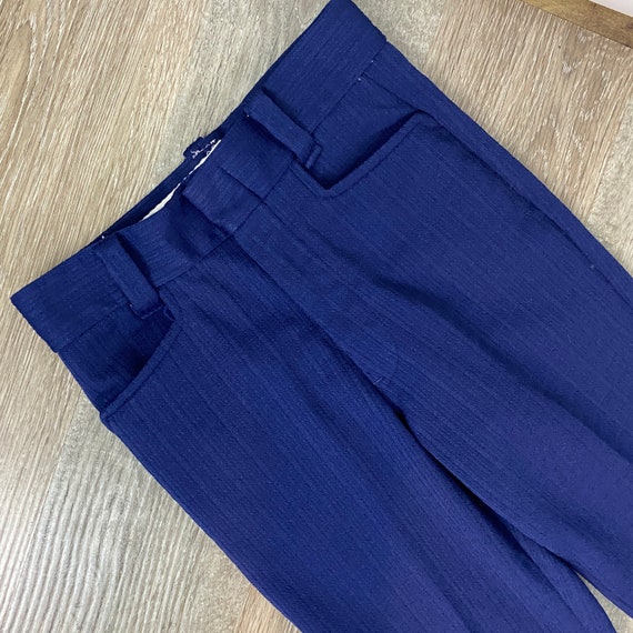 Blue Textured Pants Boys Medium 8 24 Waist 29 Ins… - image 7