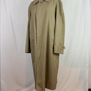 Burberry Trench Coat Medium 40L 40 Long Mens 80's Khaki Tan Rain