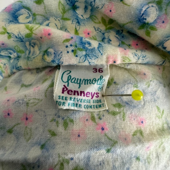 Blue Flannel Pajamas Small 36 Cotton Peter Pan Co… - image 5