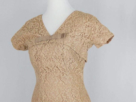 chinese dress ladies Mini/Short Beige Prom Dresses, Beige Tulle Lace Homecoming Dresses US 8 / Custom Color main image 1