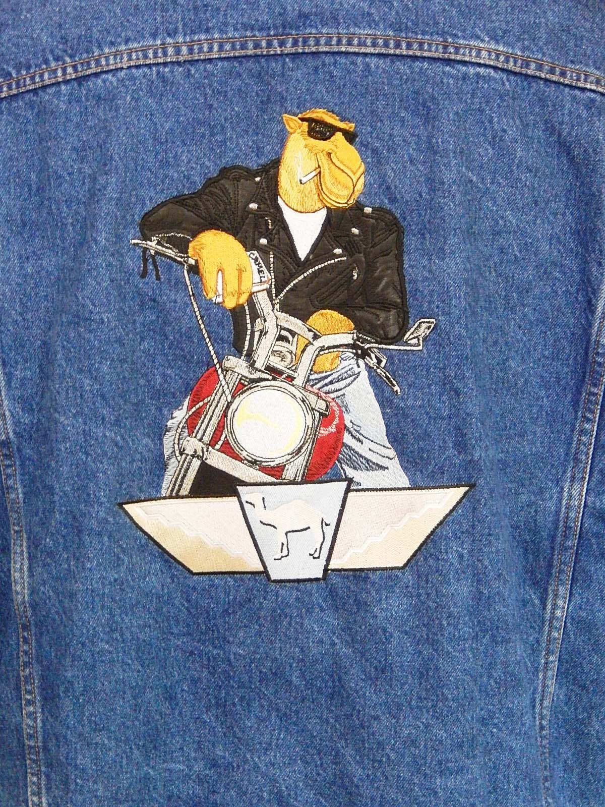 90s CAMEL Smoking Joe's Racing ナイロンジャケット Vintage 90s Camel Cigarettes Joe Jacket Mens XL Yellow Promo