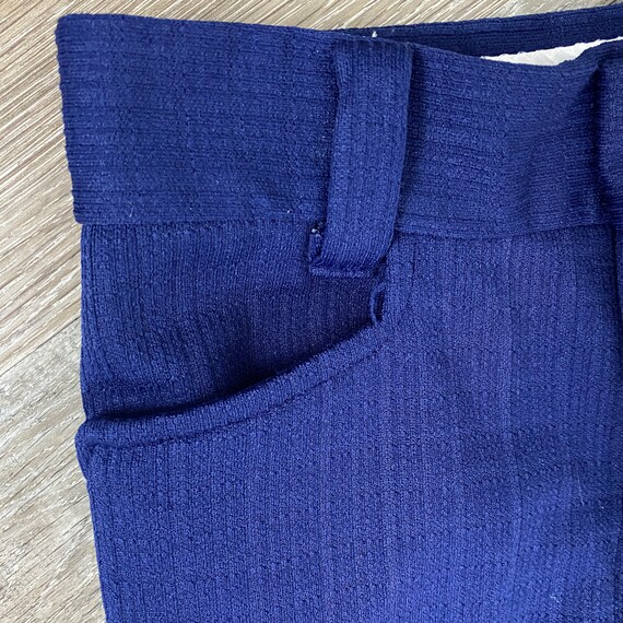 Blue Textured Pants Boys Medium 8 24 Waist 29 Ins… - image 1