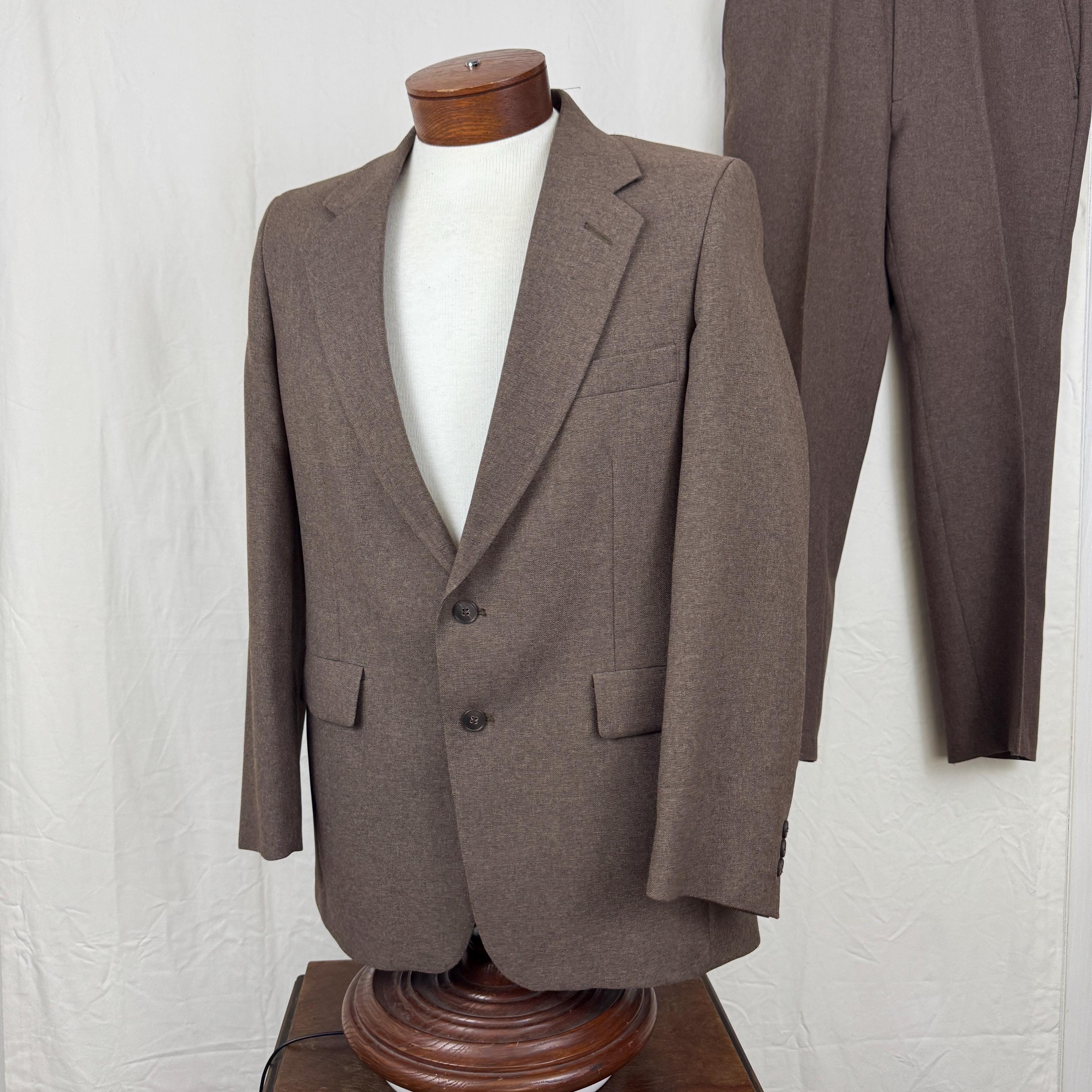 Mens Suit Brown 90s - Etsy Canada
