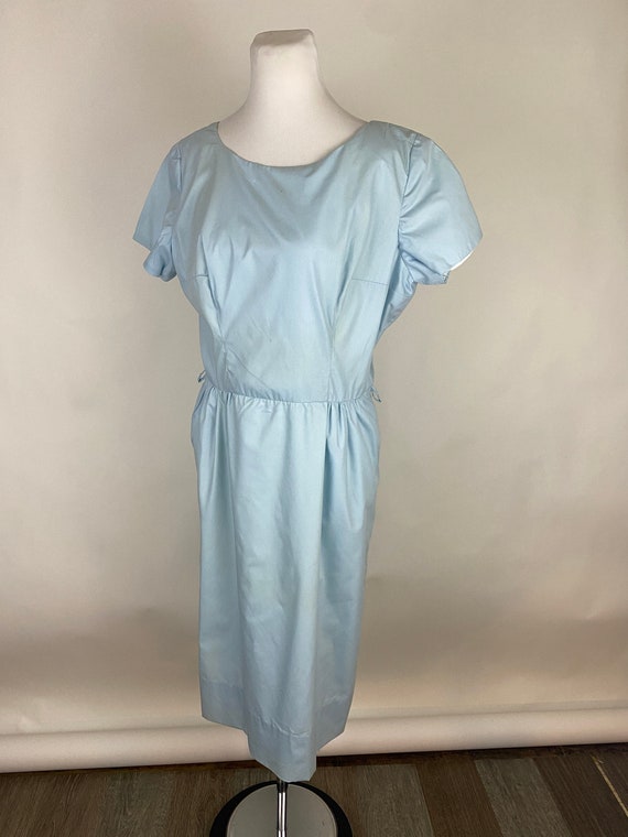 Robe droite bleu ciel hotsell