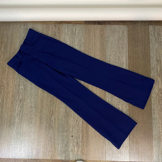Blue Textured Pants Boys Medium 8 24 Waist 29 Ins… - image 3