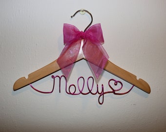 Personalized Child's Hanger with Heart