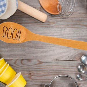 Personalized Bamboo Spoon-Lazer Engraved