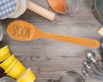 Personalisierte Bambus Löffel-Lazer graviert